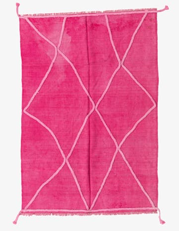 3' 11 x 5' 9 Hand Woven Kilim Modern Wool Rug