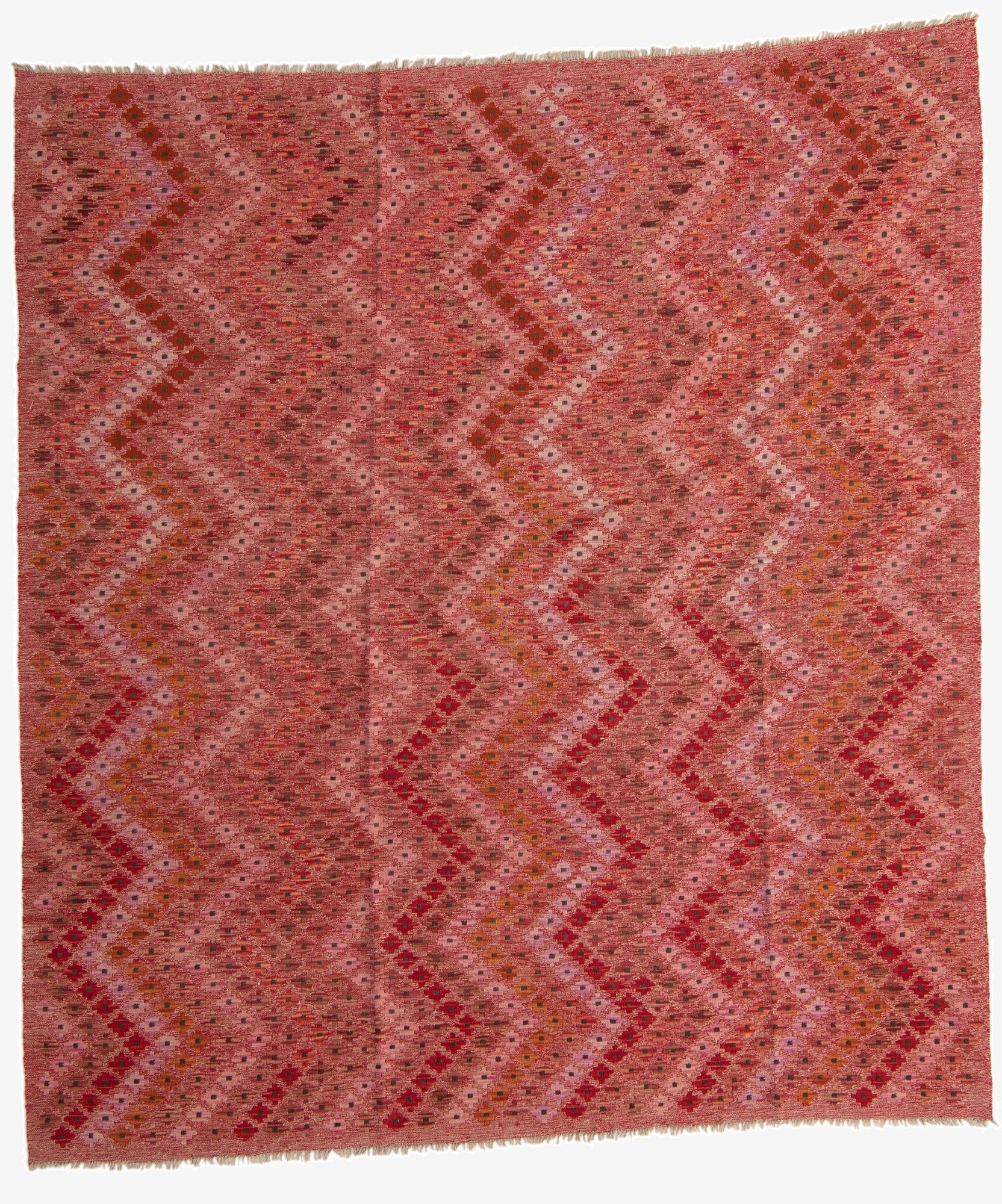 8' 8 x 9' 8  Hand Woven Kilim Modern Wool Rug