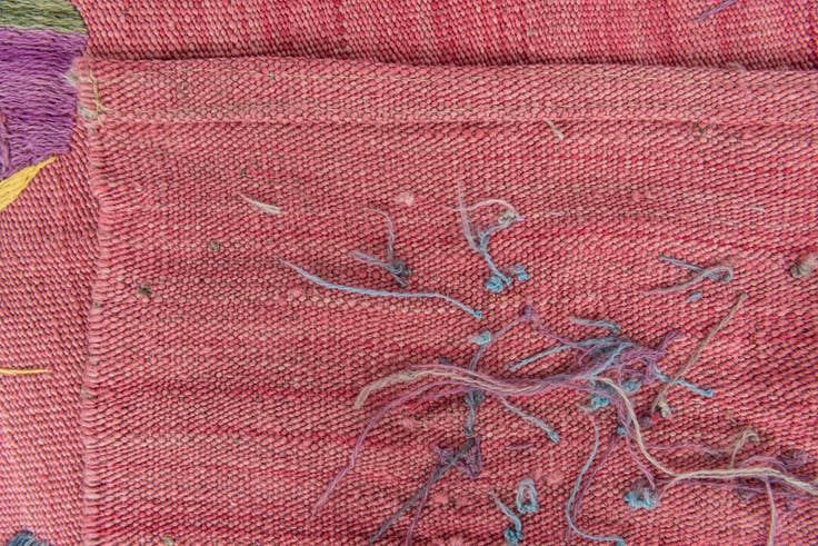 Detail image of 5' 6 x 7' 7 Hand Woven Kilim Suzani Wool Rug