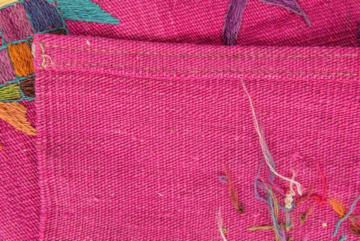 4' 2 x 5' 8 Hand Woven Kilim Suzani Wool Rug