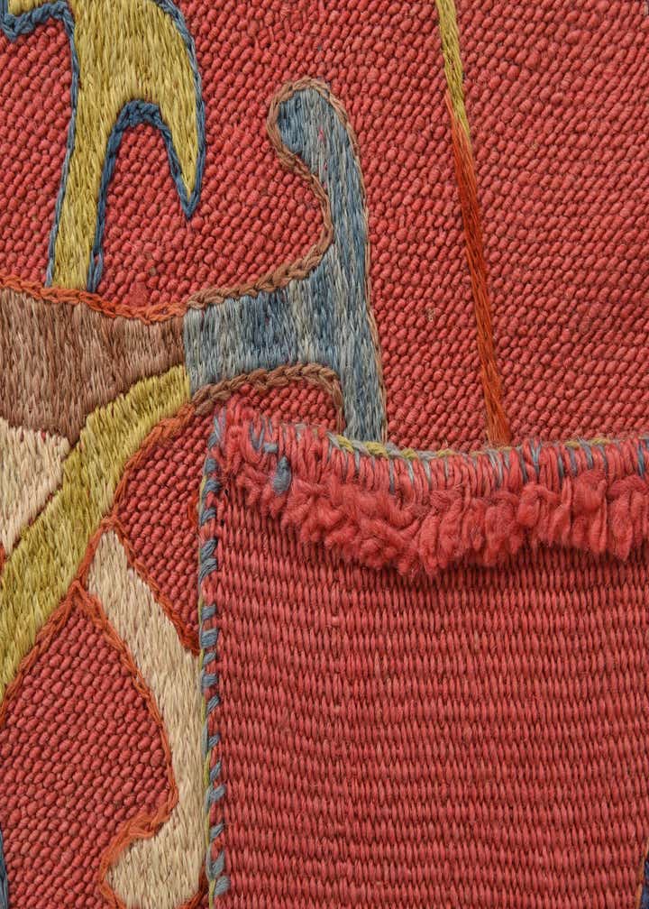 5' 10 x 7' Hand Woven Kilim Suzani Wool Rug