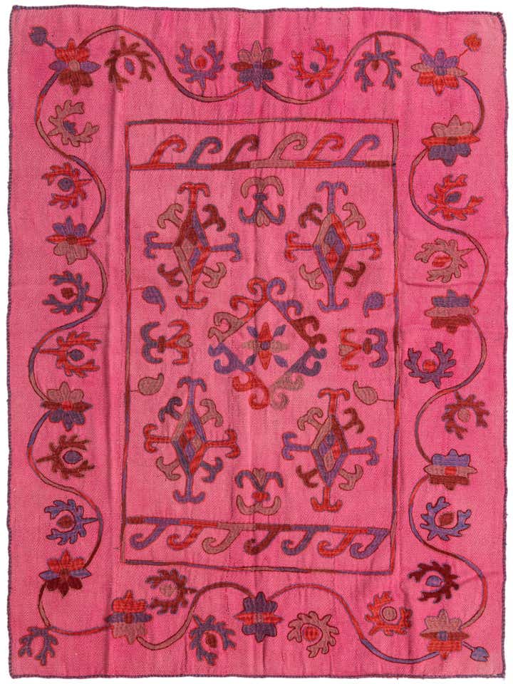 150cm x 200cm Handgewebt Kilim Suzani Wolle Teppich