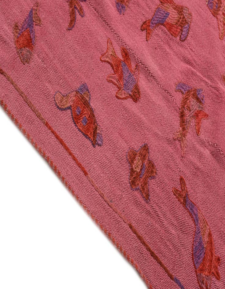 Detail image of 5' 3 x 6' 7  Hand Woven Kilim Suzani Wool Rug