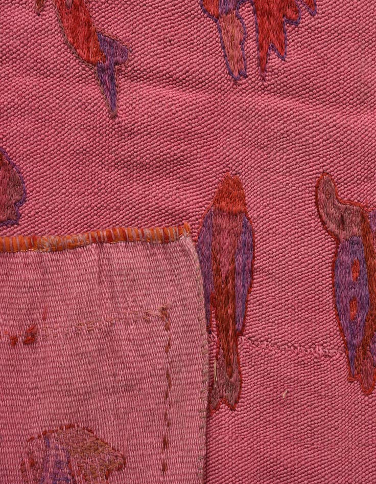 Detail image of 5' 3 x 6' 7  Hand Woven Kilim Suzani Wool Rug