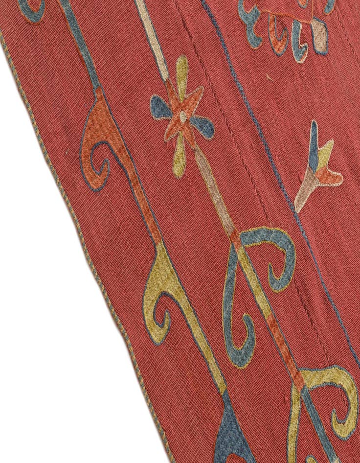 Detail image of 5' 9 x 7' 2 Hand Woven Kilim Suzani Wool Rug