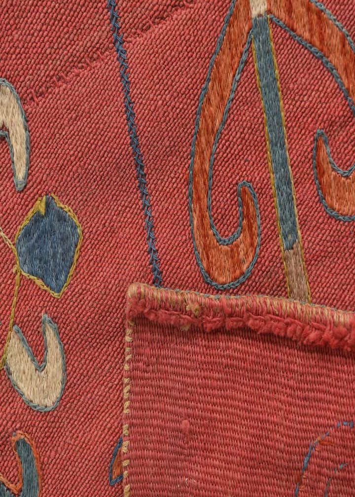 5' 9 x 7' 2 Hand Woven Kilim Suzani Wool Rug