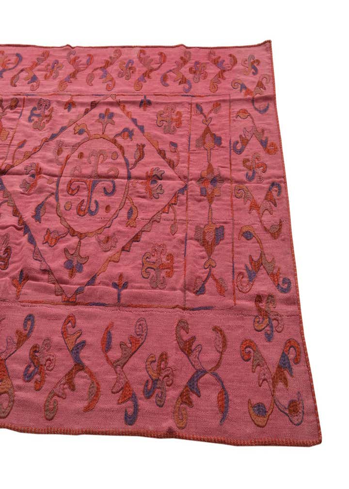 5' 6 x 7' 7 Hand Woven Kilim Suzani Wool Rug