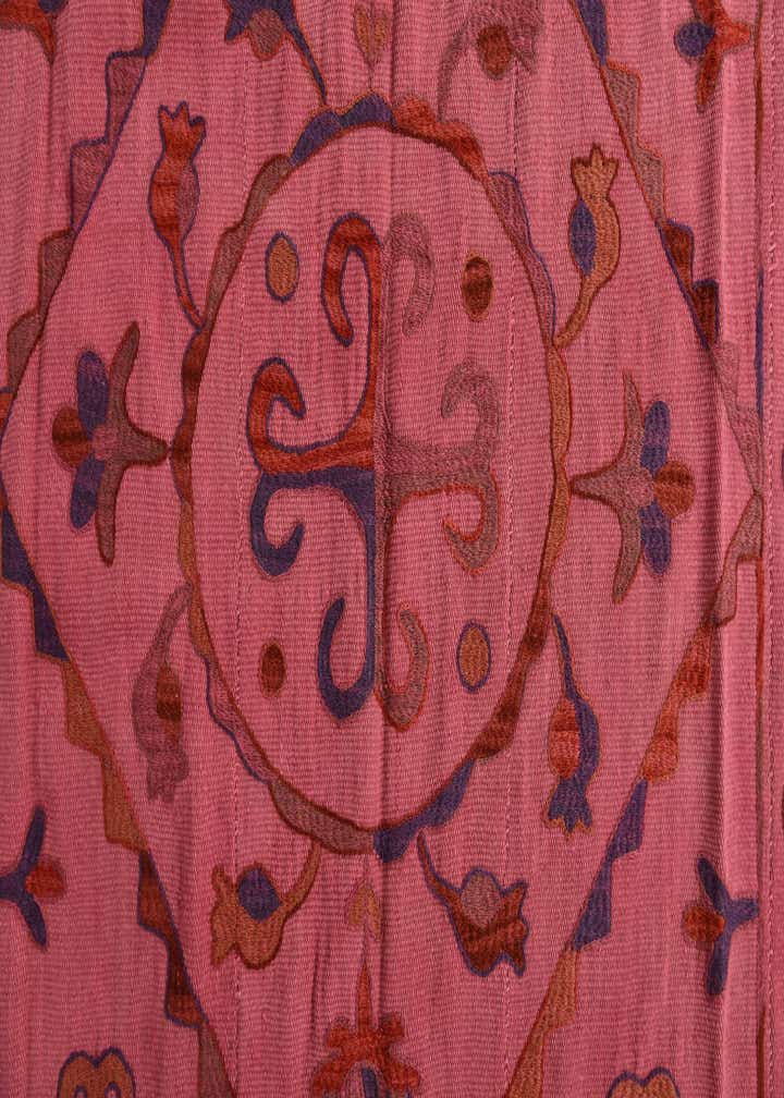 5' 6 x 7' 7 Hand Woven Kilim Suzani Wool Rug