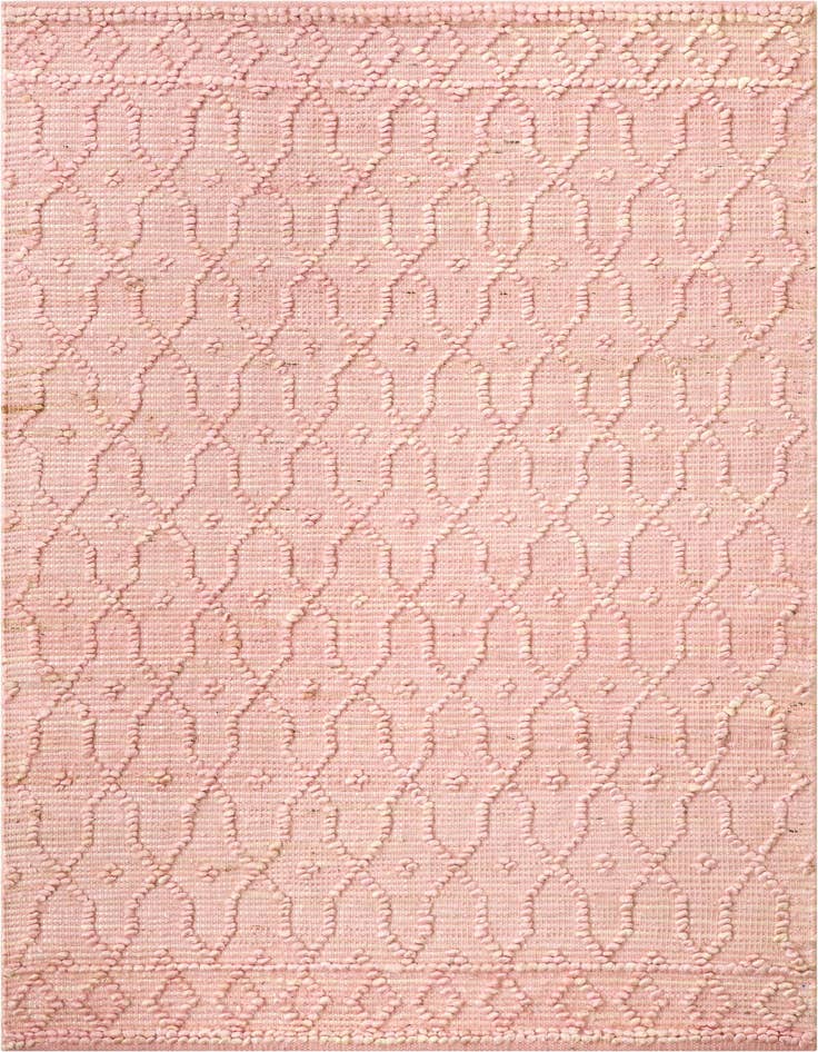Detail image of 4' 1 x 6' 1 Hand Woven Larsa Jute Rug