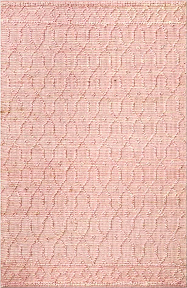 Detail image of 4' 1 x 6' 1 Hand Woven Larsa Jute Rug