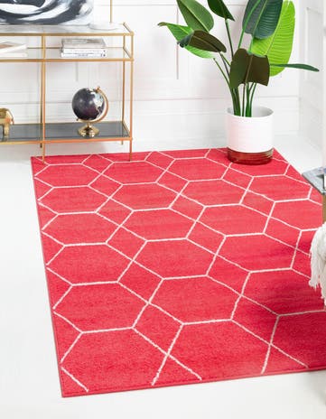 2' x 3' Lattice Frieze Rug