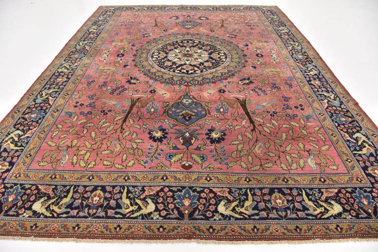 Detail image of 9' 5 x 12' 8 Hand Knotted Liliyan Persian Wool Rug