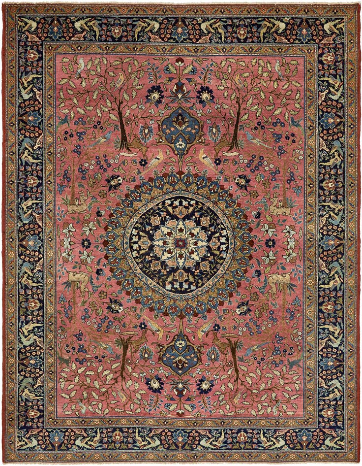 Detail image of 9' 5 x 12' 8 Hand Knotted Liliyan Persian Wool Rug
