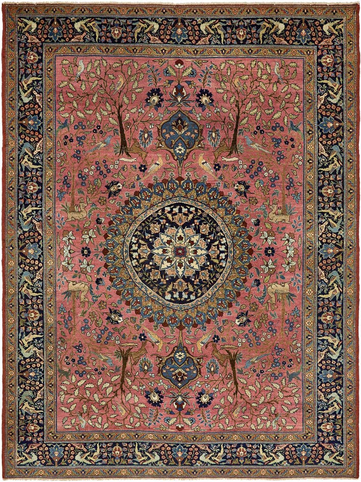 Detail image of 9' 5 x 12' 8 Hand Knotted Liliyan Persian Wool Rug
