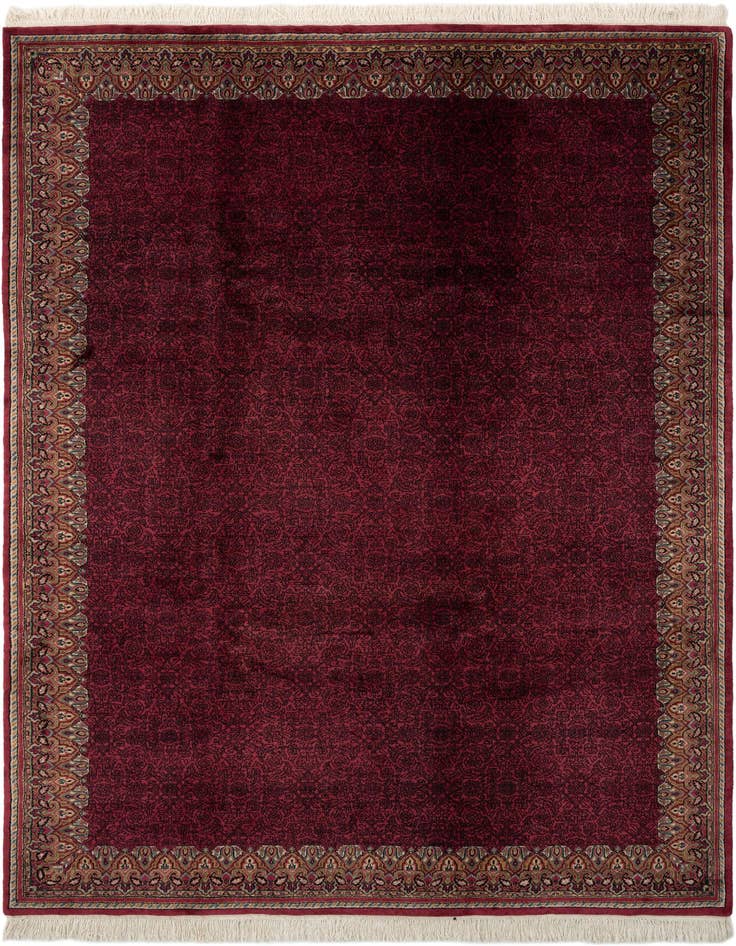Detail image of 6' 9 x 9' 8 Hand Knotted Mahal Oriental Wool Rug