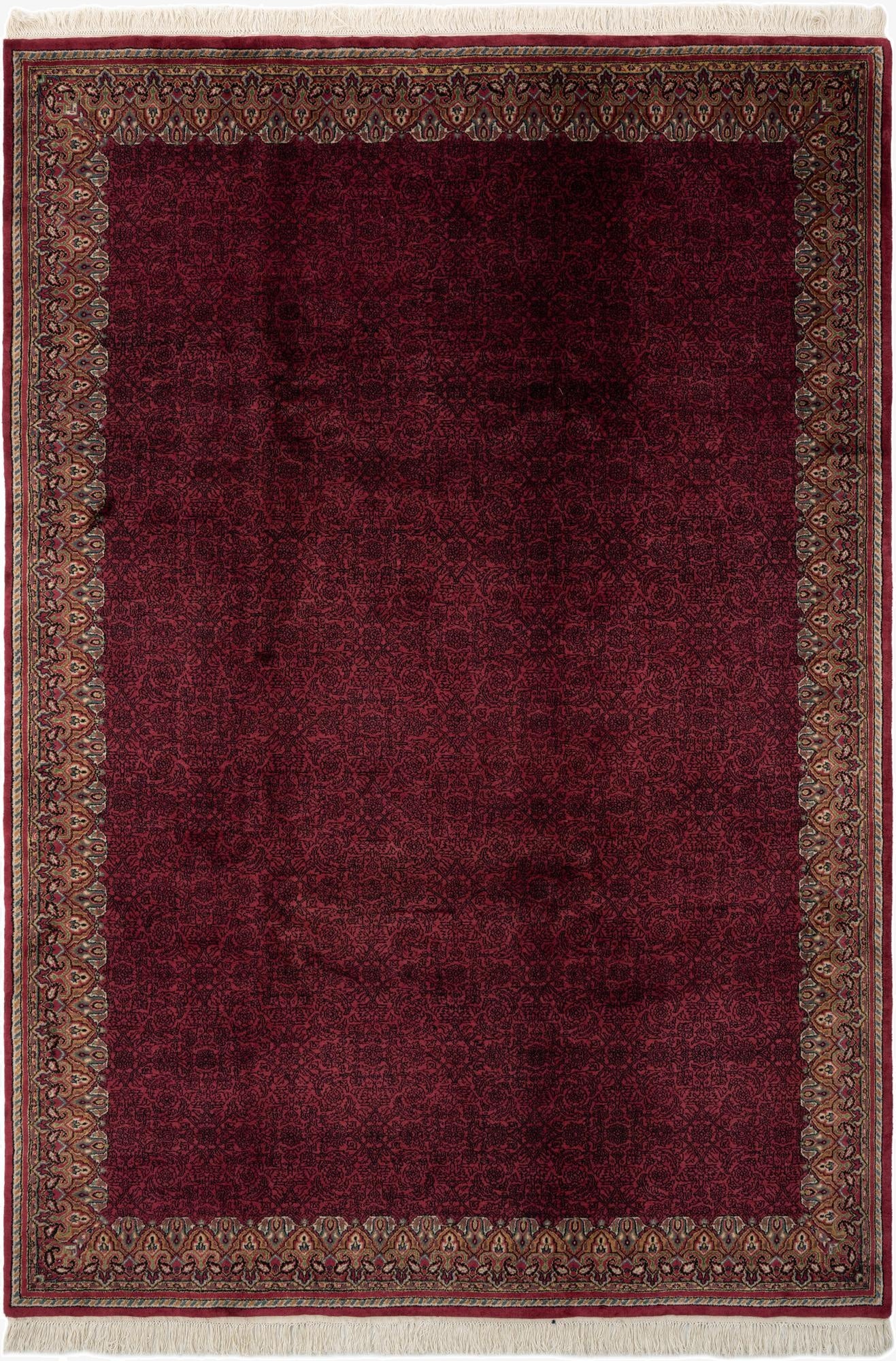 6' 9 x 9' 8  Hand Knotted Mahal Oriental Wool Rug