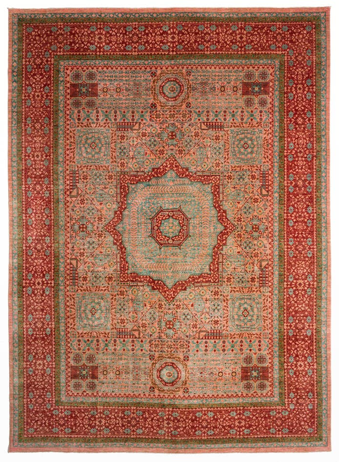 Detail image of 9' 9 x 13' 6 Mamluk Wool Rug
