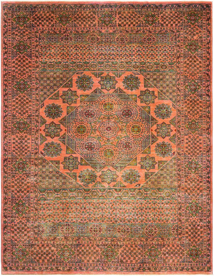 Detail image of 6' 11 x 9' 5 Mamluk Wool Rug