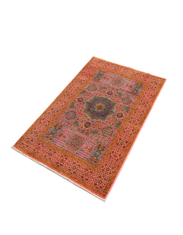 Detail image of 3' 4 x 4' 11 Mamluk Wool Rug