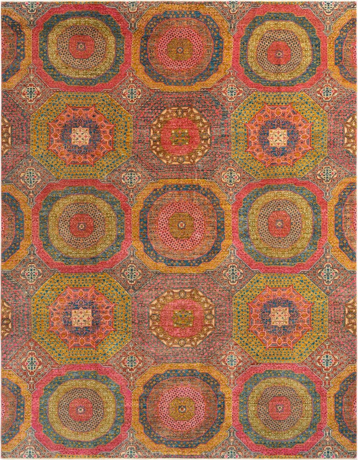 Detail image of 7' 11 x 11' 5 Mamluk Wool Rug
