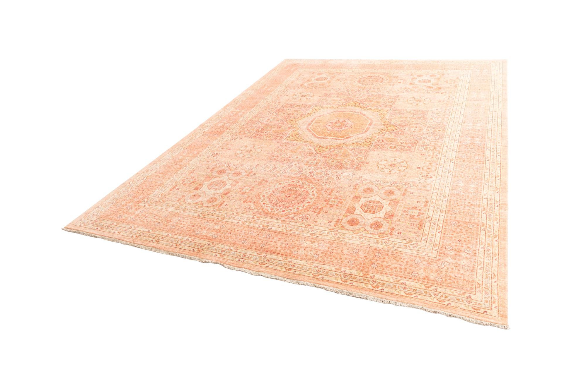 10' 1 x 13' 3 Hand Knotted Mamluk Rug