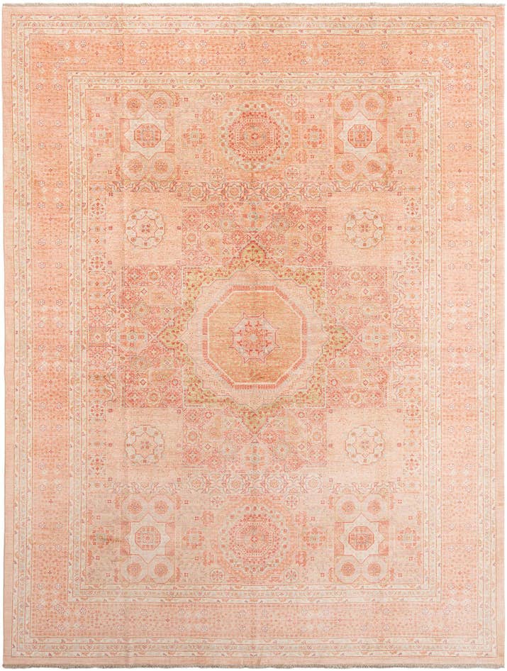 Detail image of 10' 1 x 13' 3 Hand Knotted Mamluk Rug