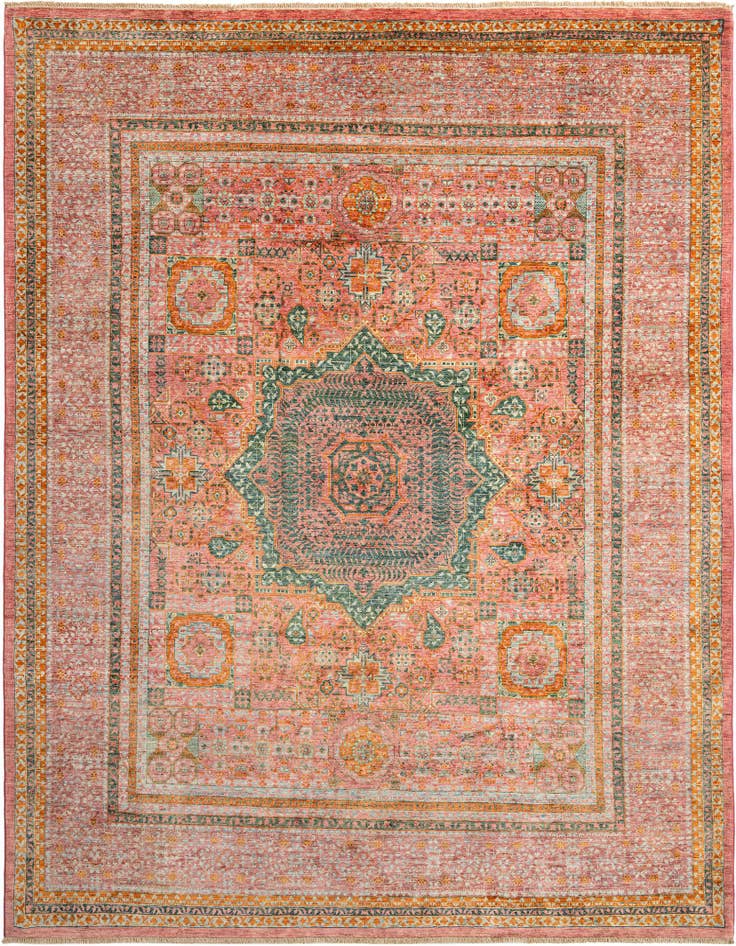 Detail image of 8' 1 x 9' 10 Hand Knotted Mamluk Rug