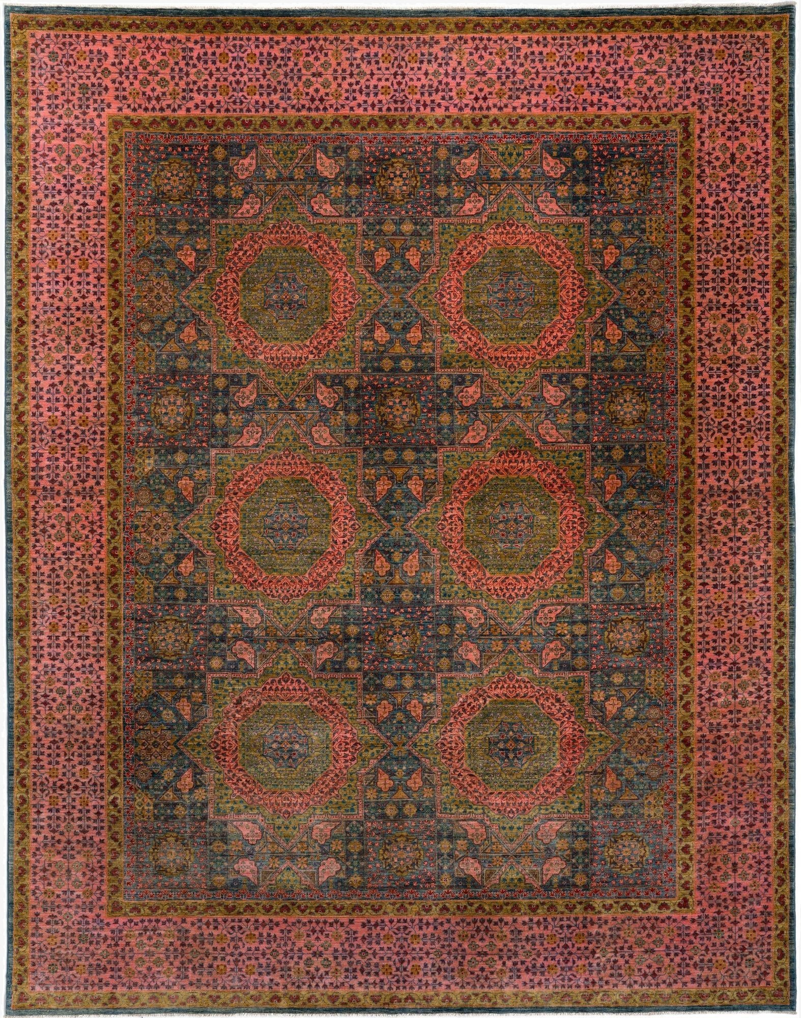 8' 10 x 11' 5 Mamluk Wool Rug