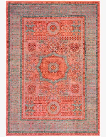 6' 11 x 9' 9 Mamluk Wool Rug