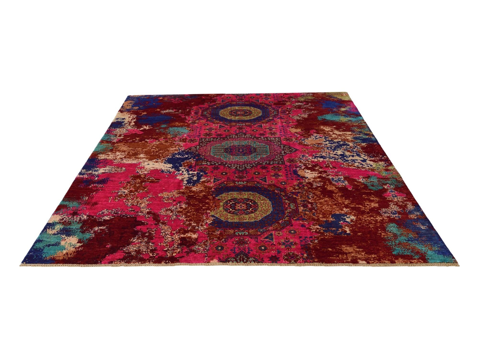 8' 3 x 9' 9 Hand Knotted Mamluk Ziegler Rug