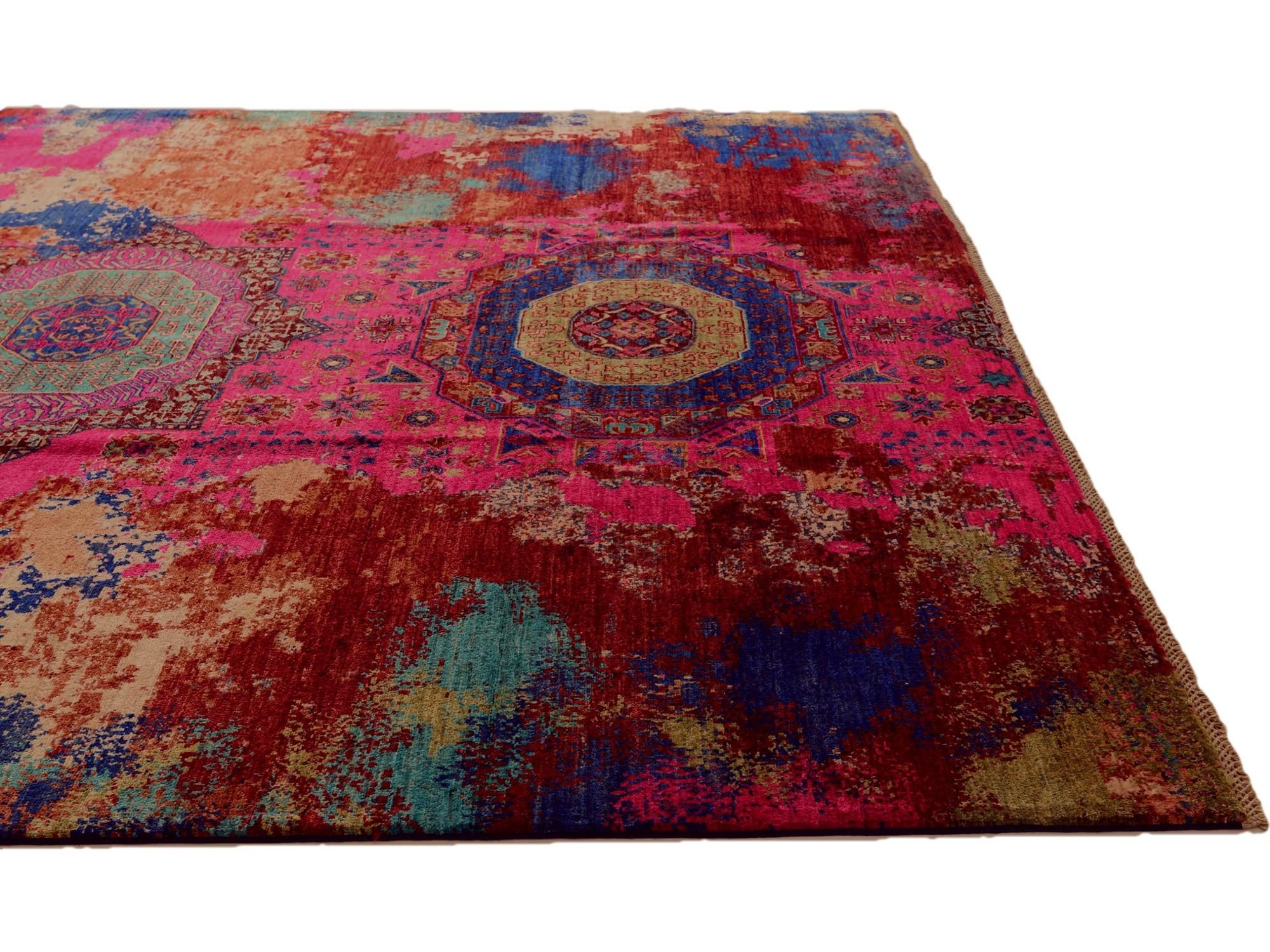 8' 3 x 9' 9 Hand Knotted Mamluk Ziegler Rug