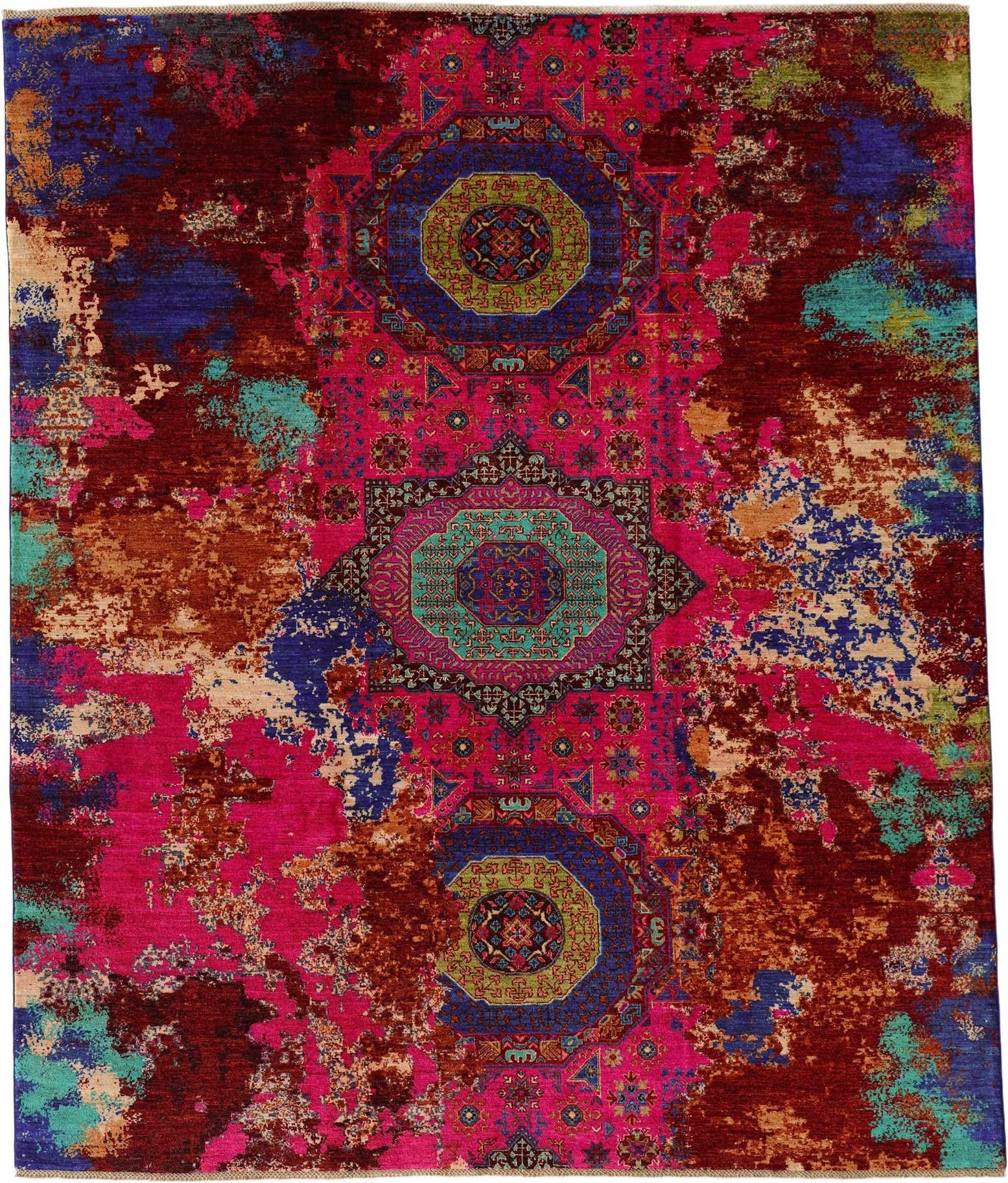 8' 3 x 9' 9 Hand Knotted Mamluk Ziegler Rug