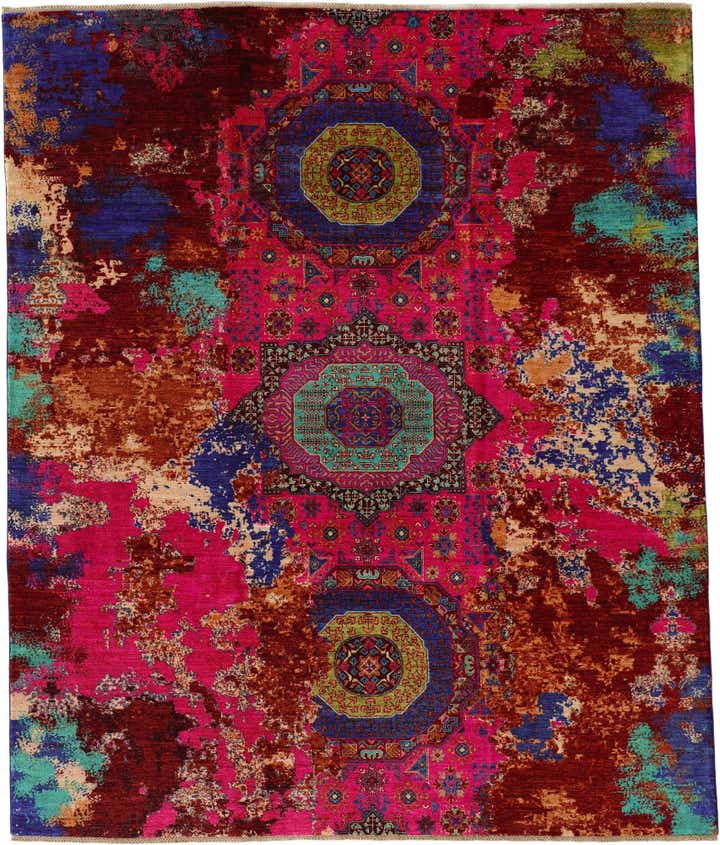 8' 3 x 9' 9 Hand Knotted Mamluk Ziegler Rug