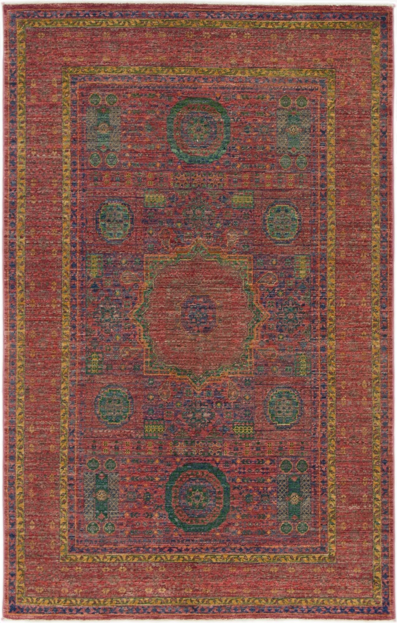 122cm x 190cm  Hand Knotted Mamluk Ziegler Oriental Rug