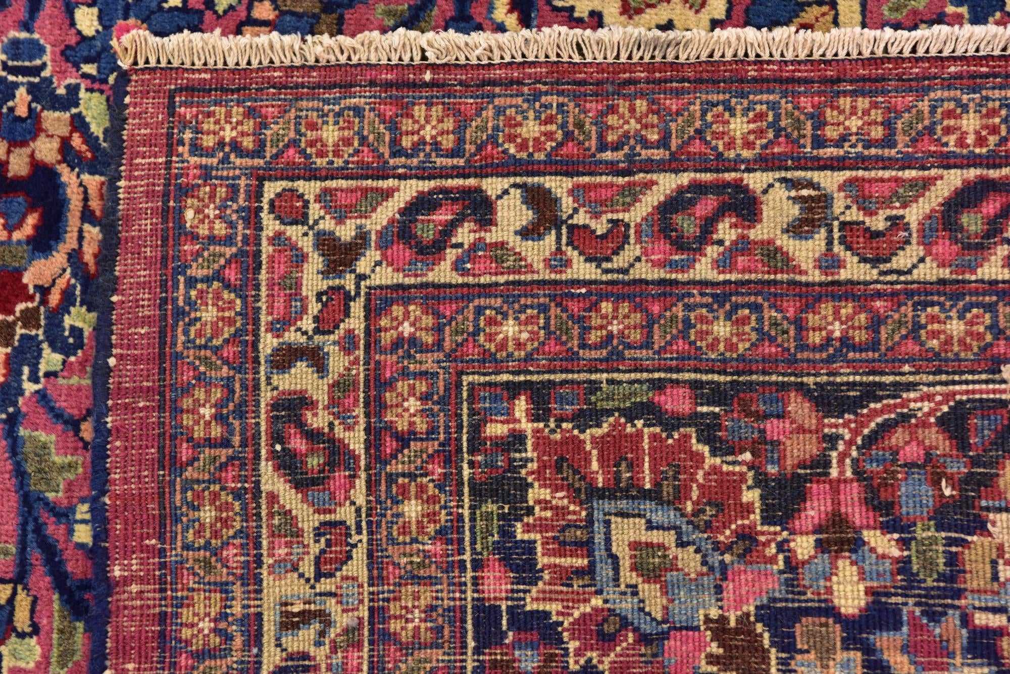 8' 10 x 11' Hand Knotted Mashad Persian Wool Rug