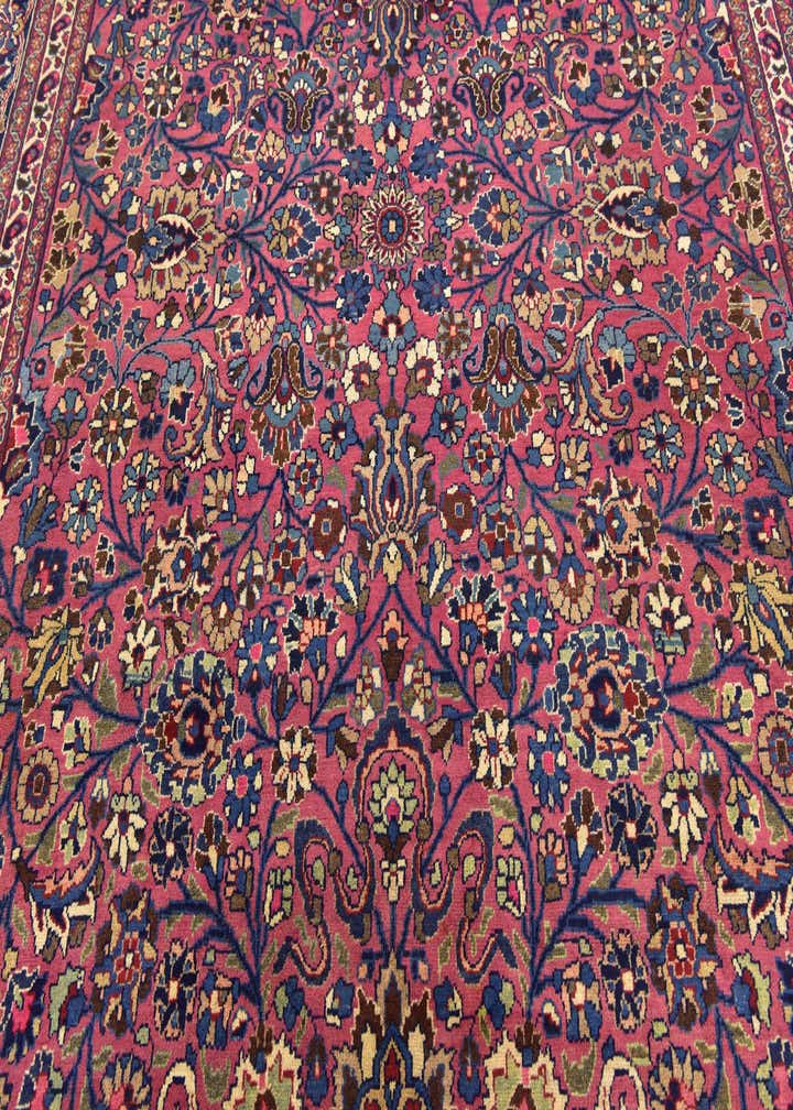 8' 10 x 11' Hand Knotted Mashad Persian Wool Rug