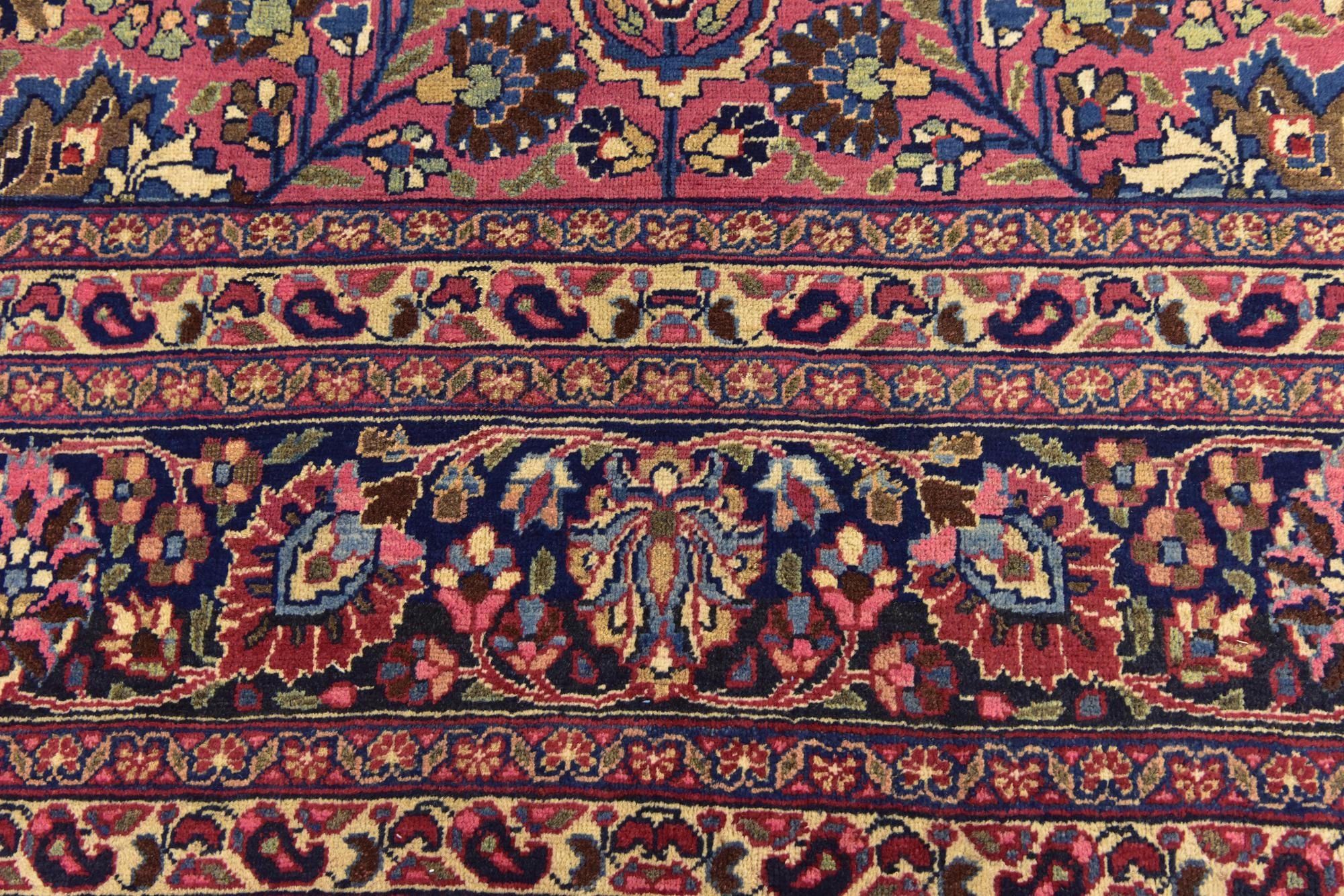 8' 10 x 11' Hand Knotted Mashad Persian Wool Rug