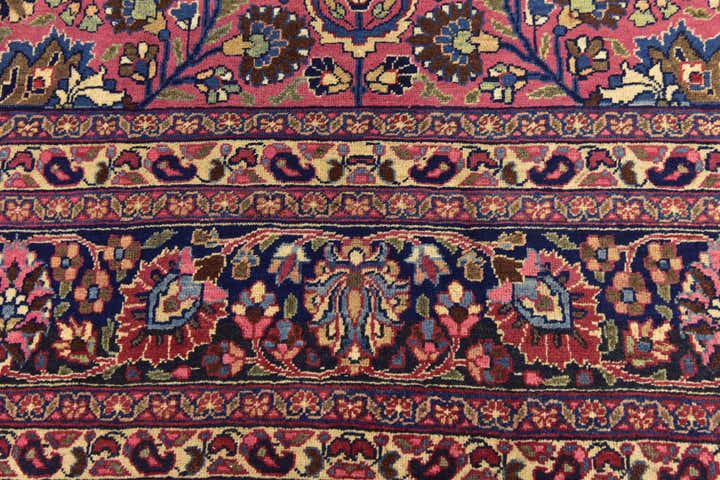 8' 10 x 11' Hand Knotted Mashad Persian Wool Rug