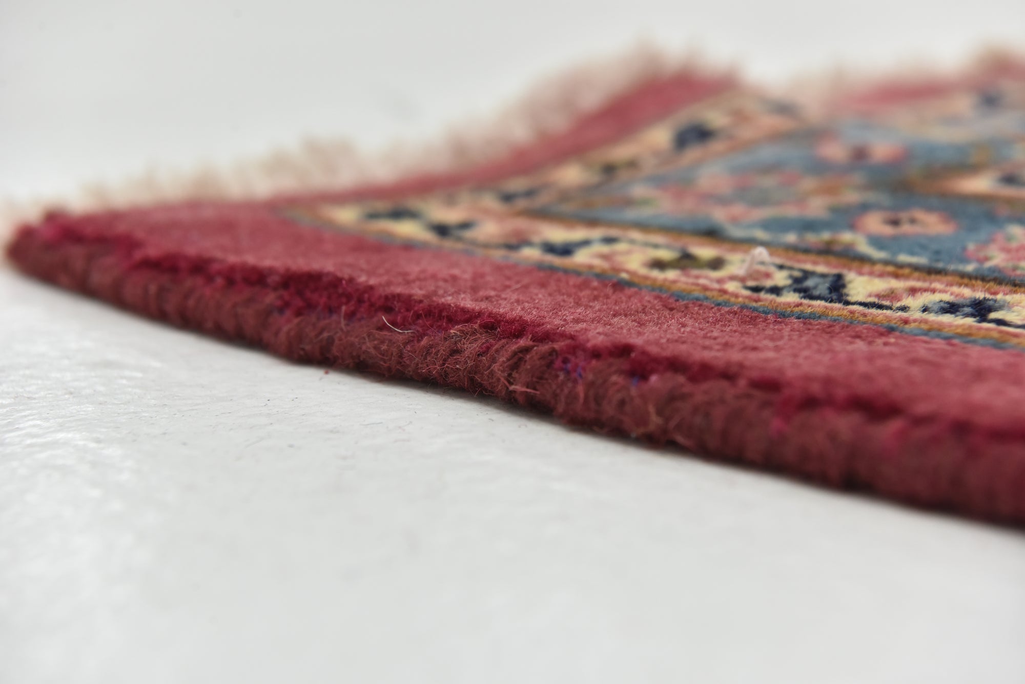9' 7 x 12' 10 Hand Knotted Mashad Persian Wool Rug