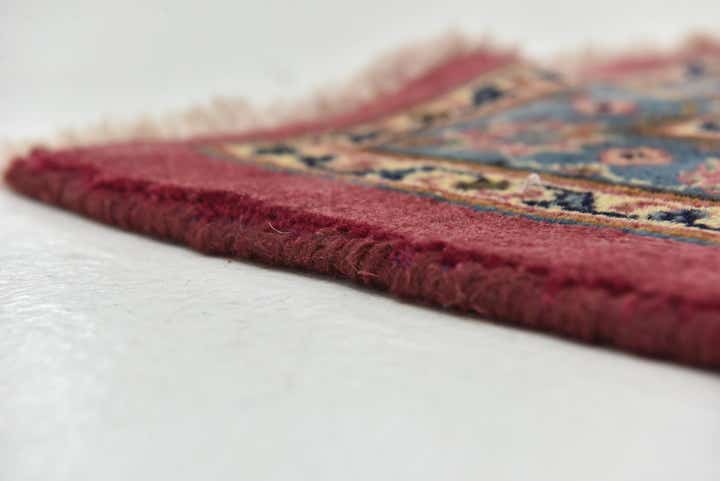 9' 7 x 12' 10 Hand Knotted Mashad Persian Wool Rug