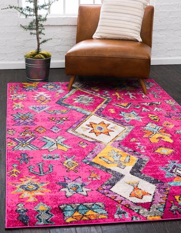 Pink Washable Mesa Rug