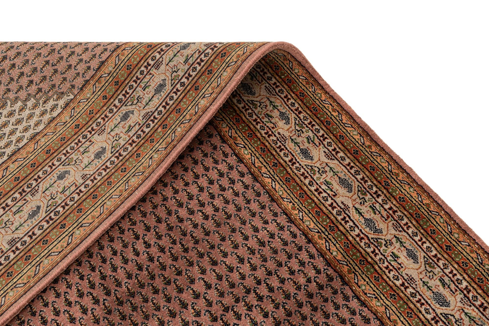 6' 8 x 9' 5 Hand Knotted Mir Wool Rug