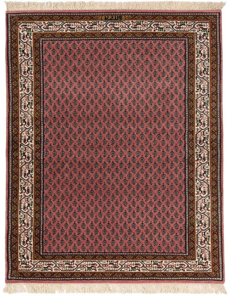 Detail image of 3' 1 x 5' 3 Hand Knotted Mir Wool Rug