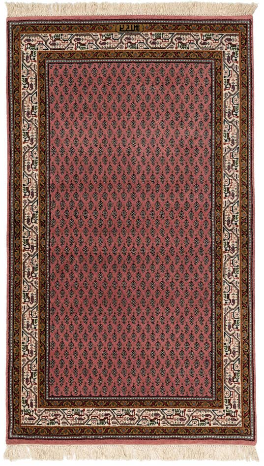 Detail image of 3' 1 x 5' 3 Hand Knotted Mir Wool Rug