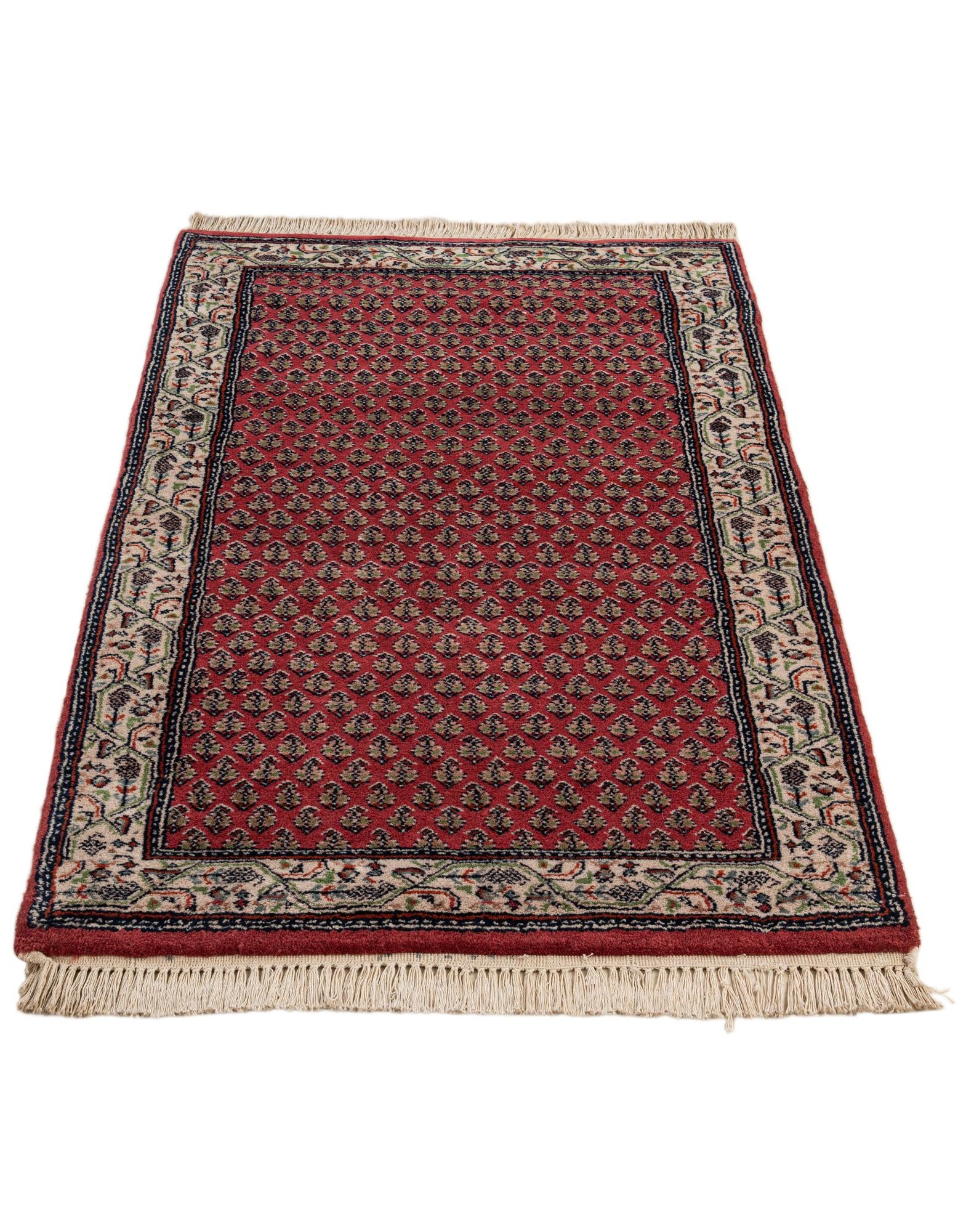 2' 7 x 4' 7 Hand Knotted Mir Wool Rug