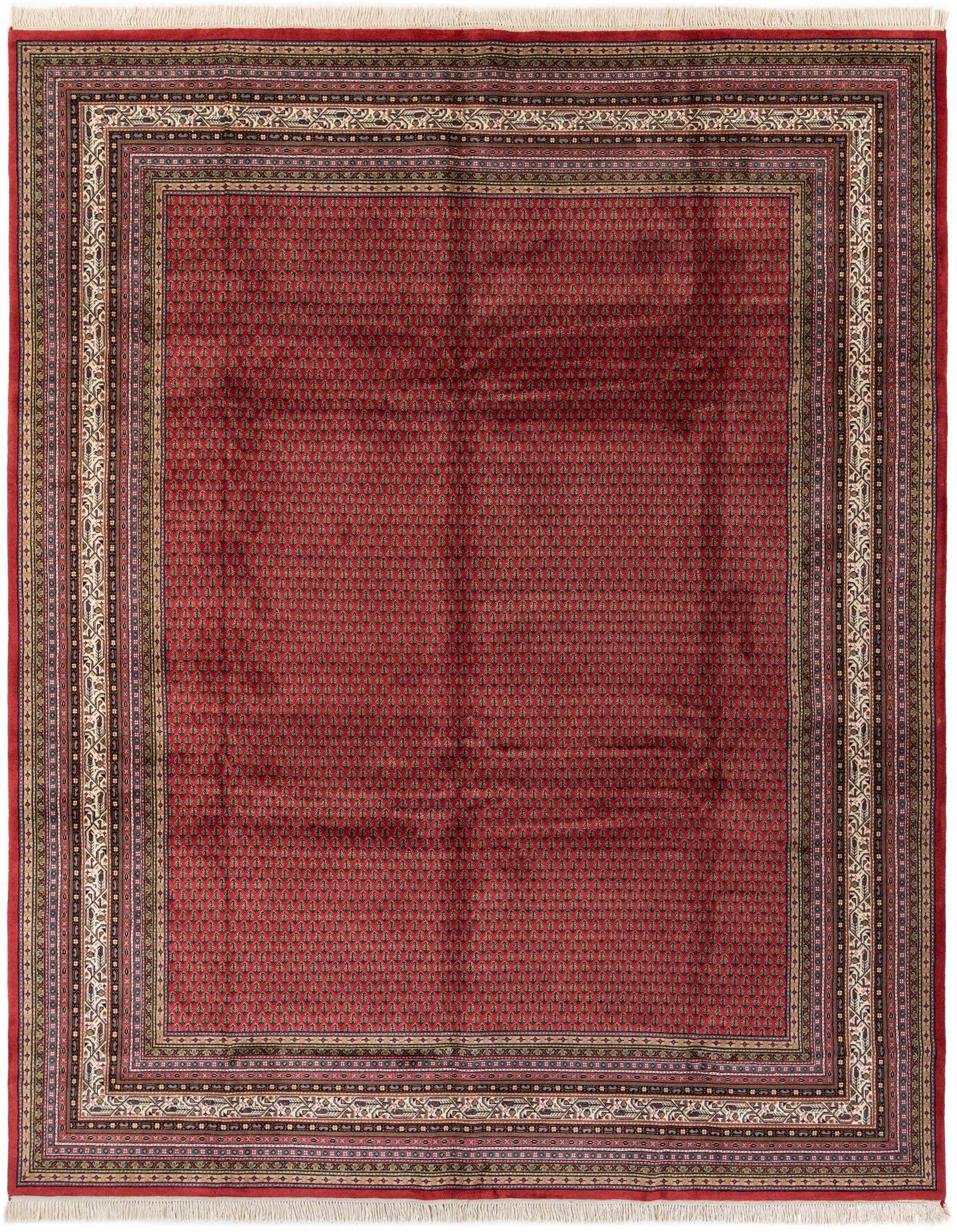 9' 8 x 13' Hand Knotted Mir Oriental Wool Rug