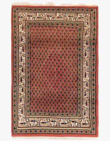 3' 11 x 6' Hand Knotted Mir Wool Rug