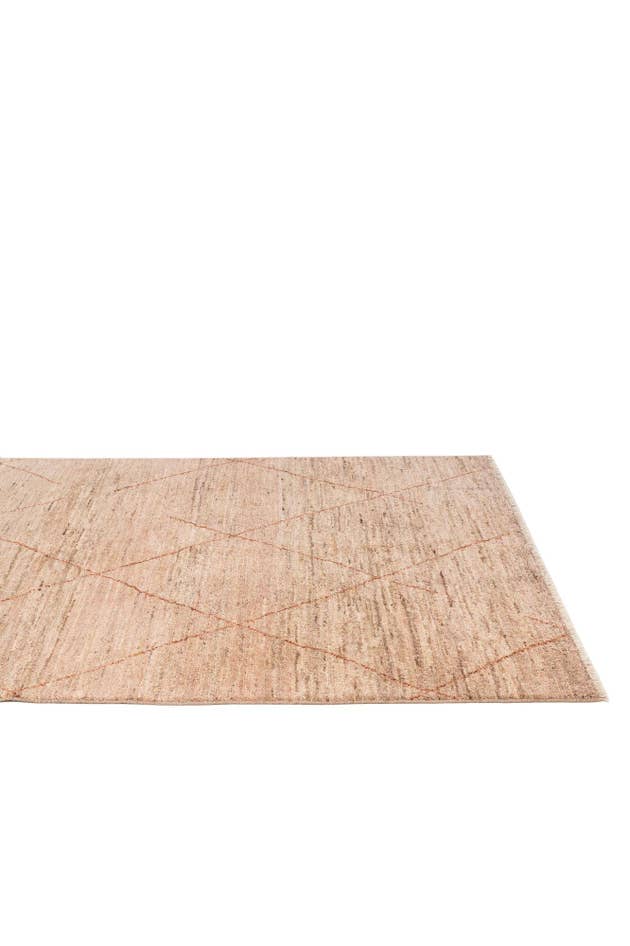 Detail image of 4' 7 x 6' 7 Hand Knotted Moroccan Wool Rug