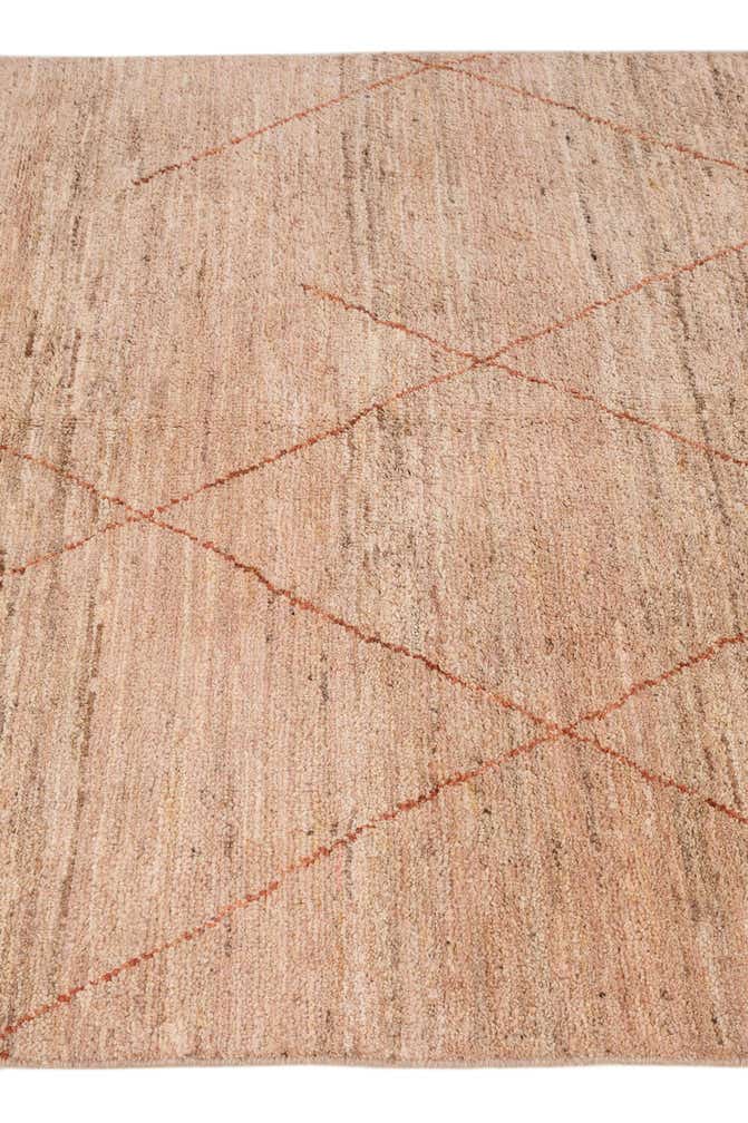 4' 7 x 6' 7 Hand Knotted Moroccan Wool Rug