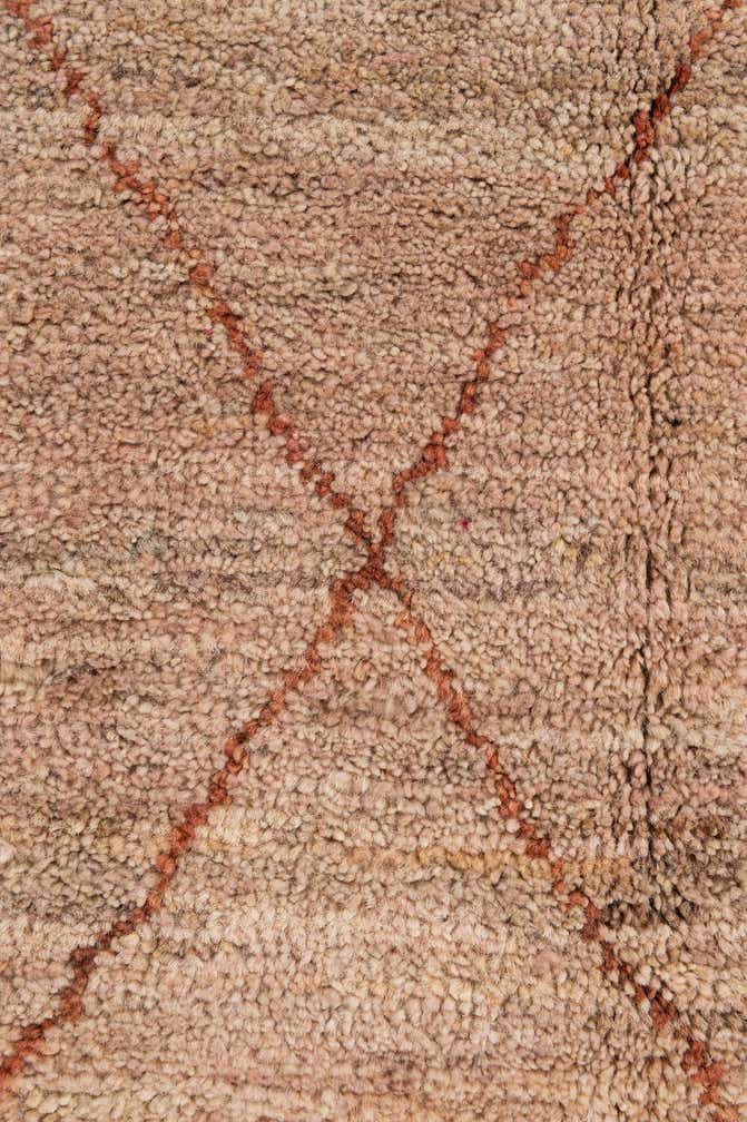 4' 7 x 6' 7 Hand Knotted Moroccan Wool Rug